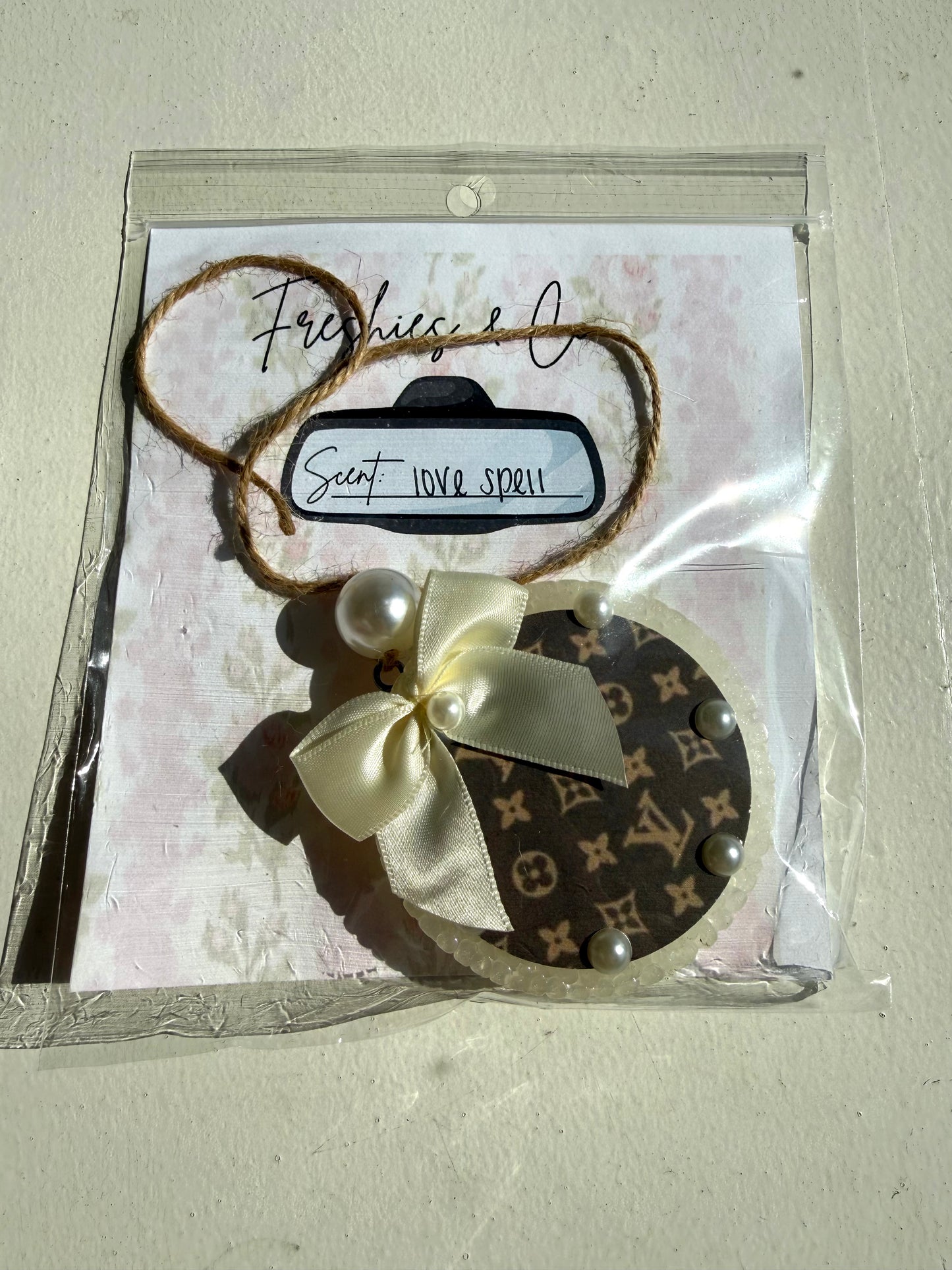 LV Car Freshies with bow