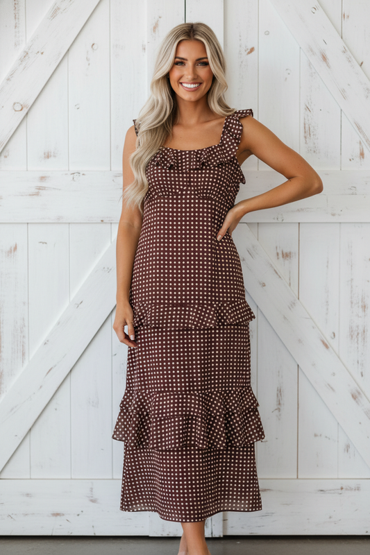 Polka Dot Maxi Dress