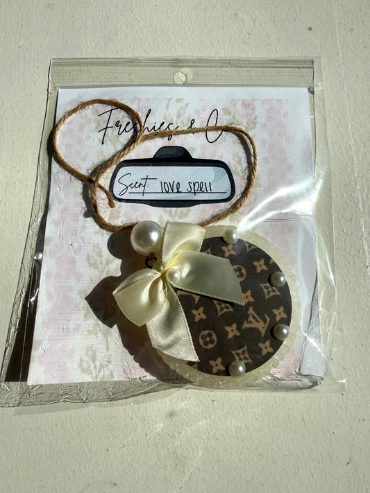 LV Car Freshies with bow