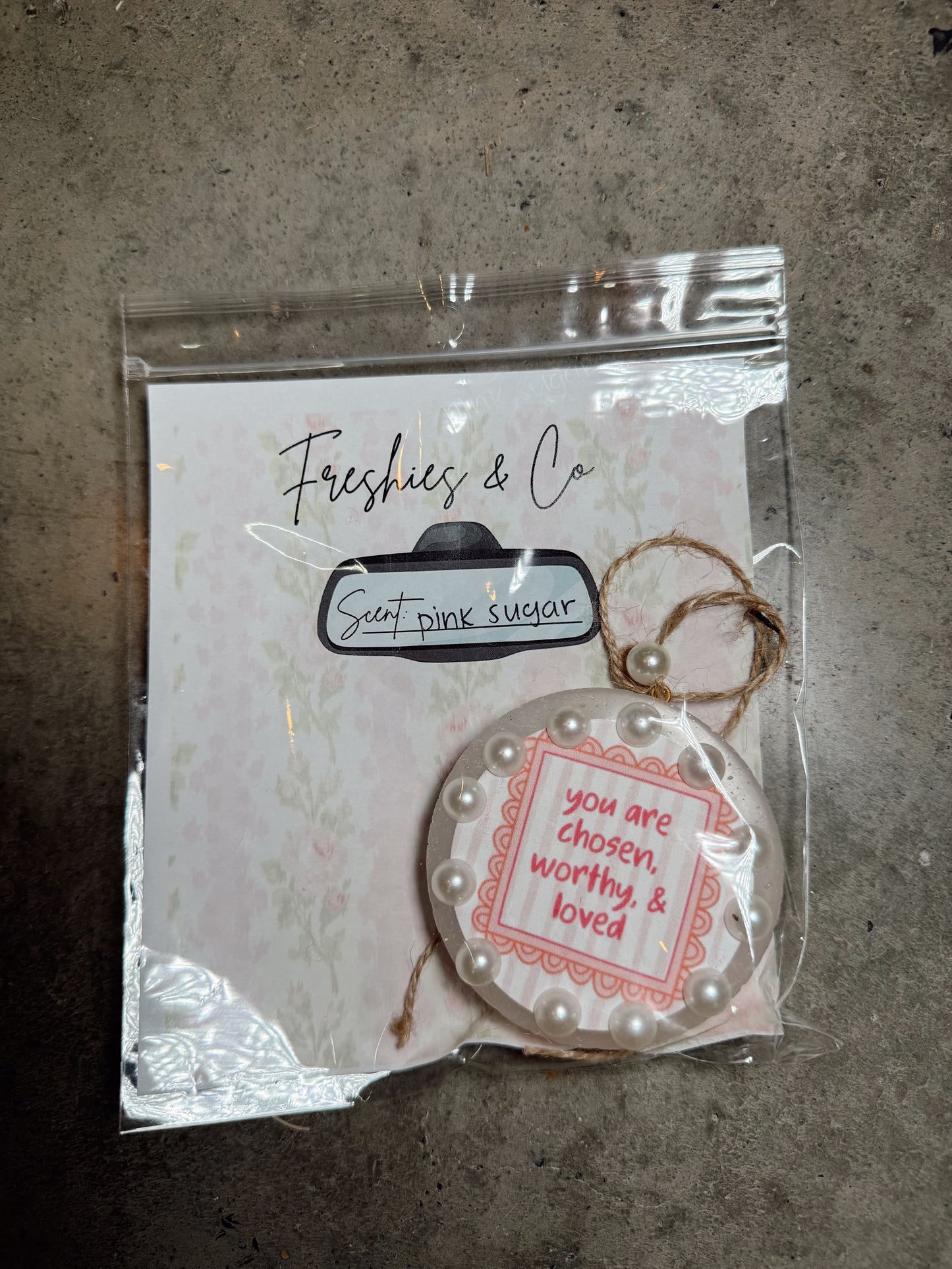 You Are Car Freshie with Pearls